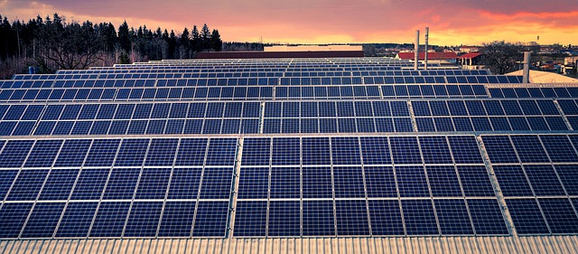 Installation eines solardachs